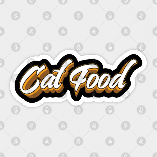 Cat Food (King Crimson) Sticker by QinoDesign